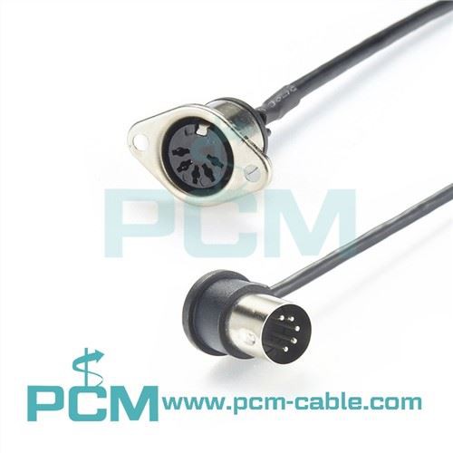 5-kolíkový kábel pre montáž na panel MIDI