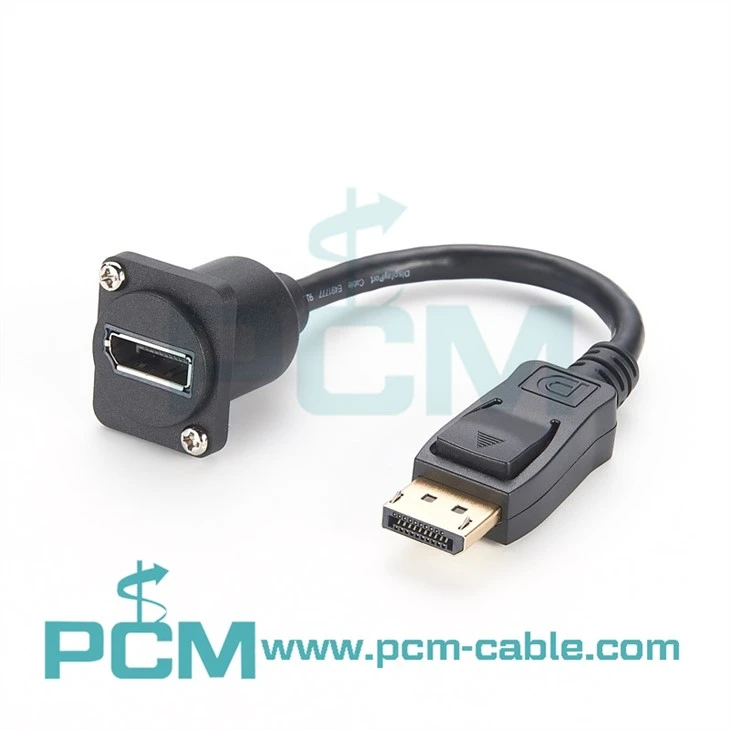 Displayport napájací kábel v tvare D