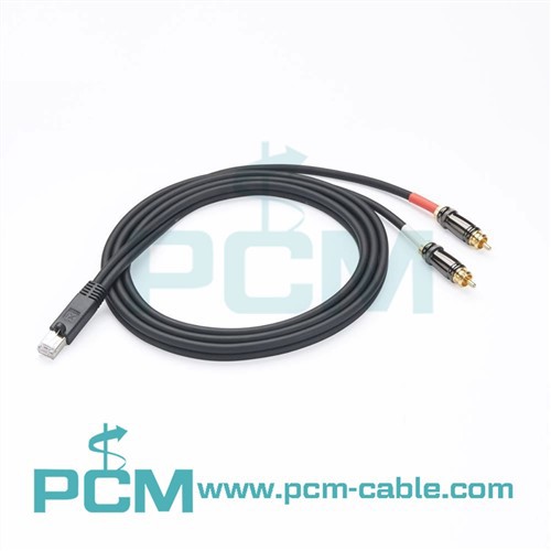 Kábel RJ45 samec na duálny RCA samec pre AXIA