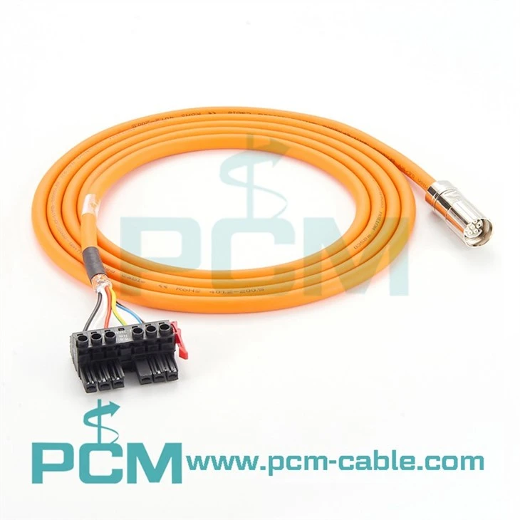 M17 Connector 6+PE Servo Motor Power Cable