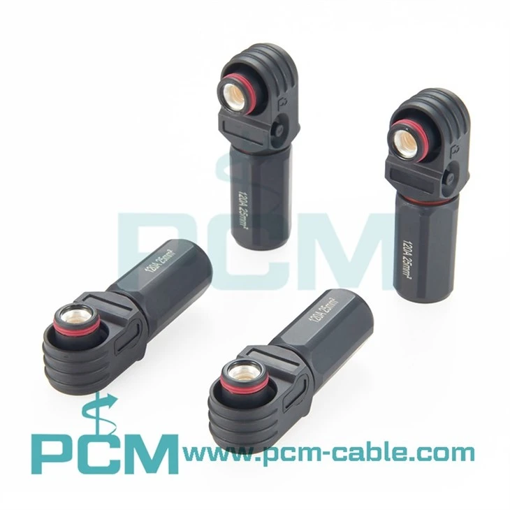 High Current 120A Battery Connector Black  1000V Energy Storage