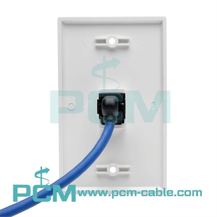 USB 3.0 Keystone Panel Mount Coupler Extension Cable Angled